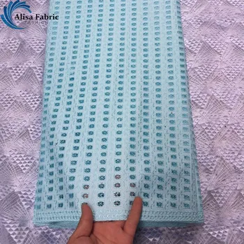 

African Satin Lace 100% Cotton Fabric High Quality 2019 Swiss Voile Lace In Switzerland Embroidery With Stones For Party Dresses