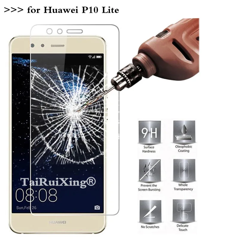 9H 2.5D 0 26 мм Закаленное стекло протектор экрана для Huawei P10 Lite p10lite Защитная пленка