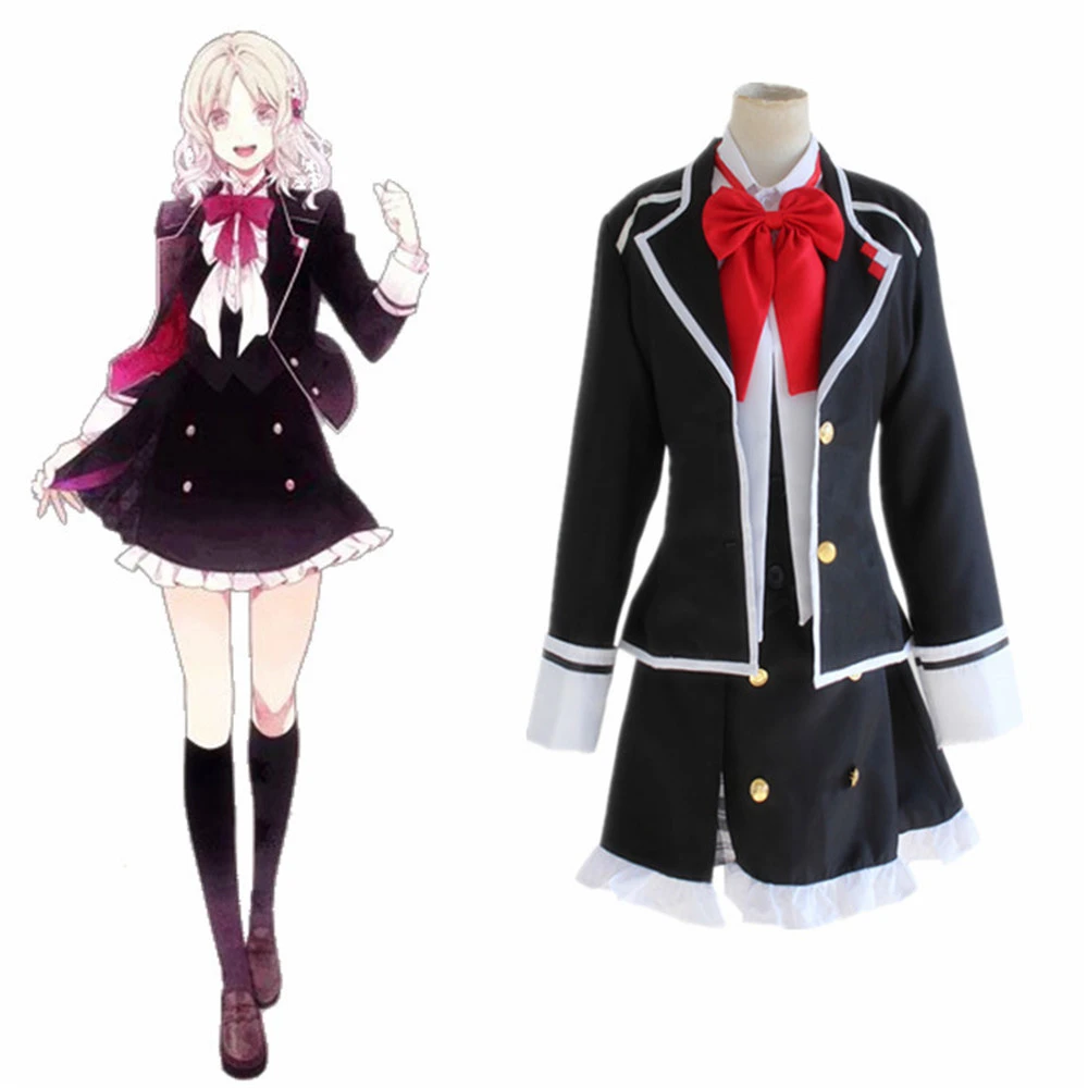 Komori Yui conjunto completo de uniformes escolares para mujer, disfraz de  Anime DIABOLIK para amantes de Halloween, Carnaval|Trajes de festividades|  - AliExpress