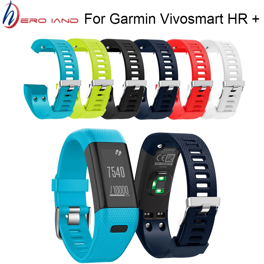 Hero Iand для Garmin Vivosmart HR+ сменный мягкий силиконовый браслет, спортивный ремешок, аксессуар, Прямая поставка