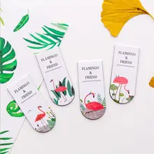 4 шт. мультфильм Kawaii корейский стиль Фламинго металлический магнит закрепить зажим для бумаги школы офисные поставки Эсколар Papelaria подарок канцелярские