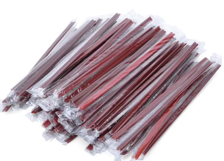 18 cm individually wrapped double straws orifice special coffee stir