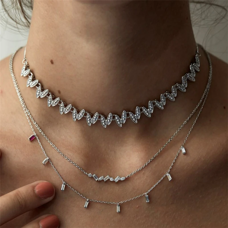 mini crystal necklace
