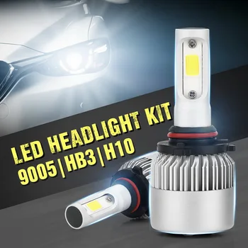 

2 pcs High or Low Beam LED Headlights Headlamp Lamp Bulbs Car led headlight 9005/H10/HB3/9145