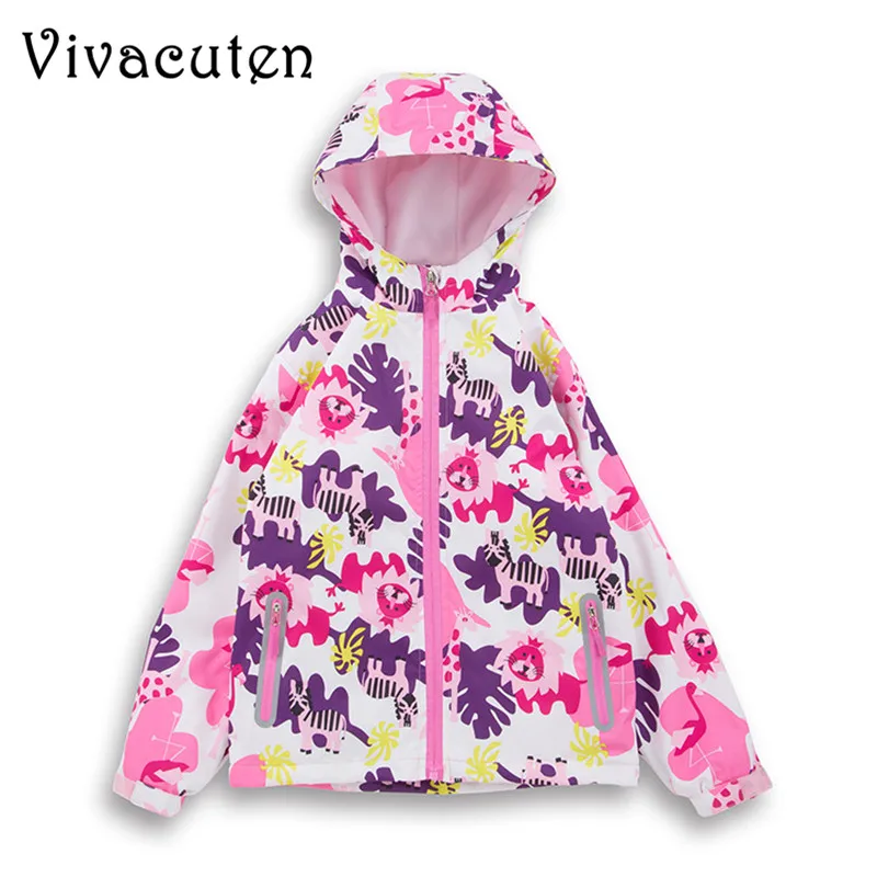 

Waterproof Windproof Jackets For Girls Warm Polar Fleece Double-deck Coat Children Winter Autumn Clothes Girls Sprort Outerwear
