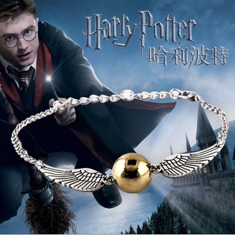 

Halloween Birthday Gift The Golden Snitch Bracelet Hogwarts Cosplay Accessories Hot Sale Hogwarts Cosplay