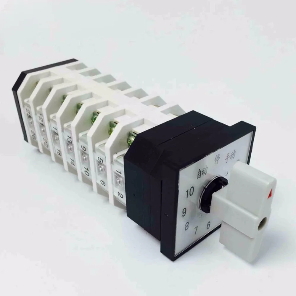 

LW12-16TM711/7 Universal Change-over Switch Rotating 10 Loop 7 Section Control Motor