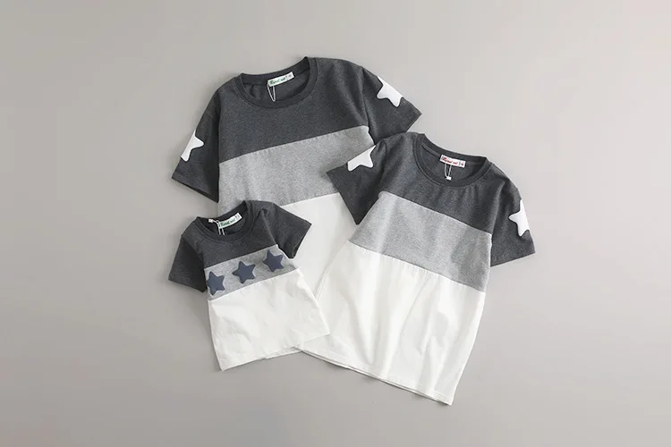 

Family Matching Outfit Father Mother Daughter Son Family Look T-Shirt 2019 Summer Cotton Short Sleeve Family Matching Clothes
