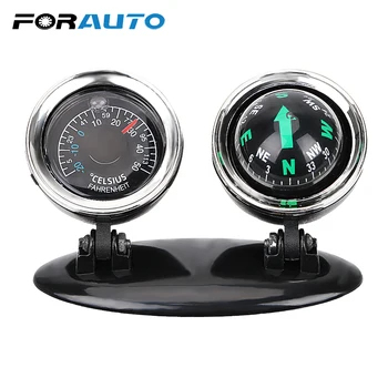 

Direction Dashboard Ball 2 in 1 Car Ornaments Guide Ball Compass Thermometer Vehicle Automotive Accessories Car-styling