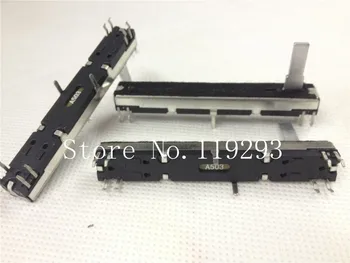

[BELLA]Joint venture factory black mixer 6cm 60MM A10K A10KX2 A50KX2 double fader potentiometer A503 A50K 15MM--50PCS/LOT