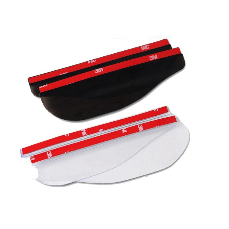 Black Smart Car Rearview Mirror Rear View Side Flexible Plastic Rain ...