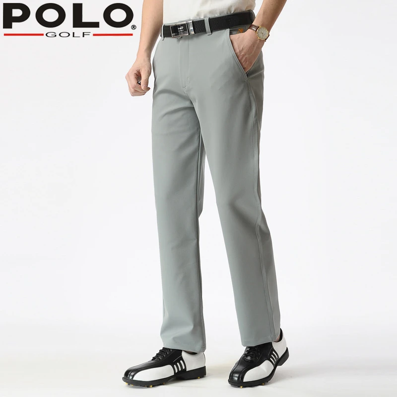mens skinny golf trousers