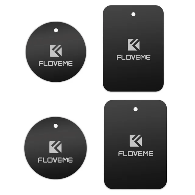 2 Pack Metal Plate FLOVEME Универсальная металлическая пластина Автомобильный держатель для телефона iPhone 6 6s железные листы для магнитного крепления держатель для телефона Подставка gps магнит диск - Цвет: 2 Pack Metal Plate