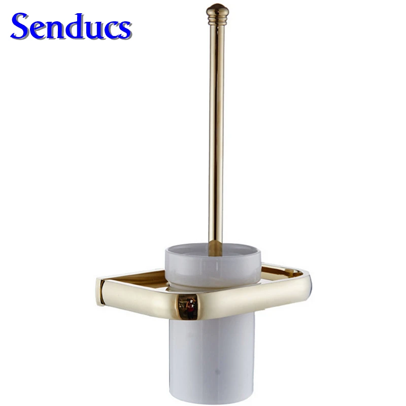 

Free shipping High quality solid brass bathroom Toilet Brush Holder with cheap price bath soap bruher holder from senducs