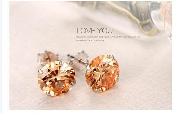 925 sterling silver stud earrings (9)