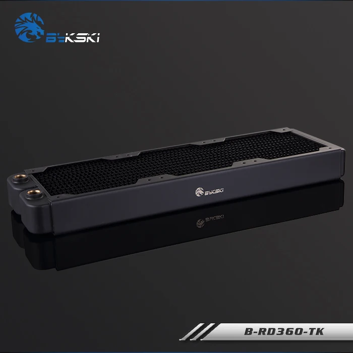 Preise Bykski 38mm Dicke 360mm Kupfer Computer Wasser Kühlmittel Entladung Kühlkörper Kühler Tauscher für 3*12cm fan Raidator