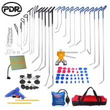 PDR Tools Hooks Push Rods Car Dent Repair Kit Tool To Remove Dents Paintless Dent Repair Door Dings Repair Kit