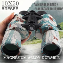 Бинокль широкоугольный телескоп с переменным фокусным расстоянием 10x50 мощный BAK4 Призма Водонепроницаемый широкополосный фильтр с многослойным покрытием для использования вне помещений