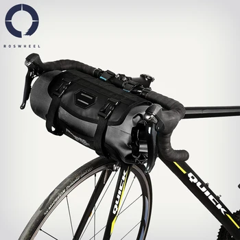 

Roswheel 7L Waterproof Adjustable Capacity Bike Bicycle Cycling Handlebar Bag Pannier Detachable Dry Pack ATTACK Series 111369