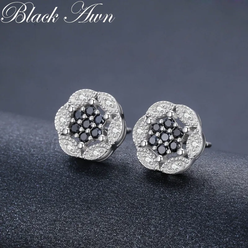 Женские серьги гвоздики из серебра 2 3 пробы 925 г|stud earrings|earrings flowerearrings for |