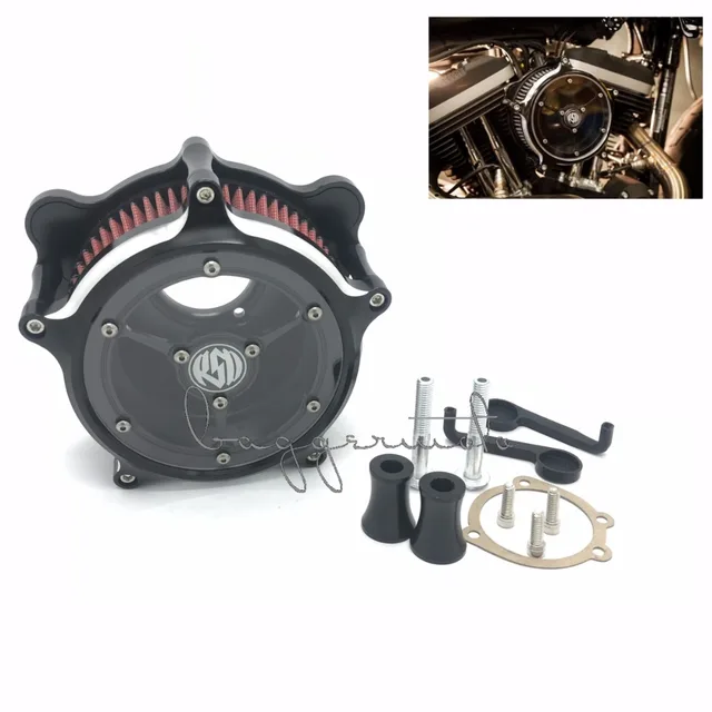 Motorcycle Cnc Crafts Air Cleaner Intake Filter For Harley Sportster Motorcycle Cnc Crafts Air Cleaner Intake Filter For Harley Sportster Road King Glisse Softail Dyna Touring