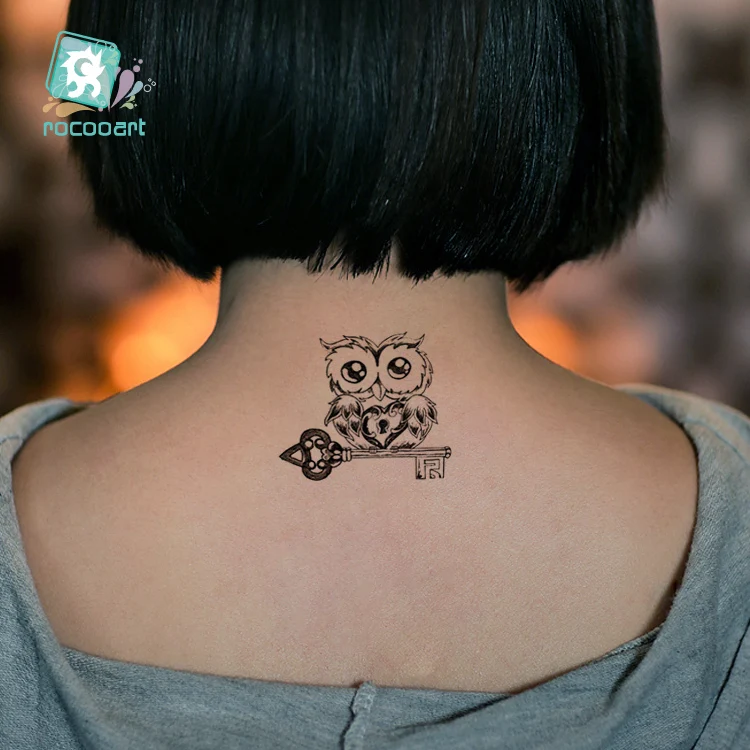 Rocooart Красочные Летающие птицы временные татуировки наклейки Совы Пеликан татуировки наклейки Животные поддельные татуировки для боди-арта Tatuaje
