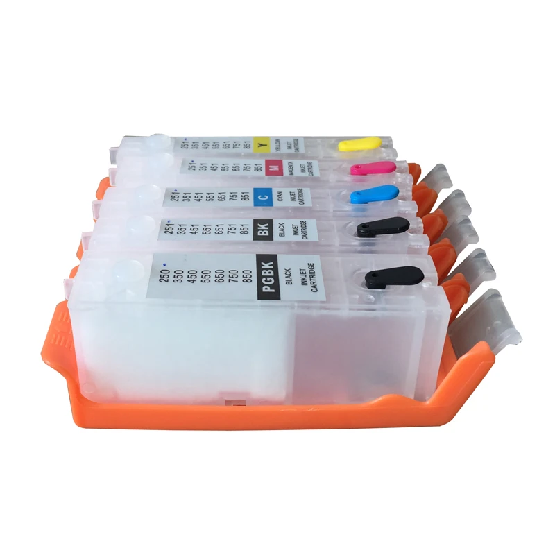 CLI 451 ink box ink cartridge for canon printer with ARC Chips refillable Ink cartridge for