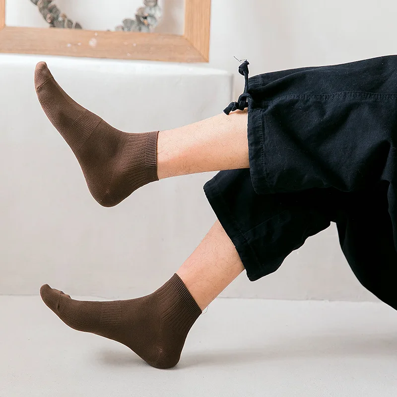 Мужские повседневные носки 2019 новые весенние летние носки мужские 5 пар короткие невидимые хлопковые повседневные быстросохнущие дышащие