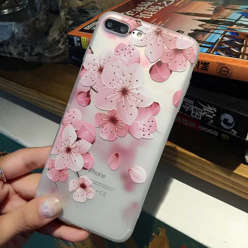 Easterm Cute Flower 7Case TPU Phone Cover 6 6s 7 8 Plus Case For iPhone X XR XS MAX Women Silicone |
