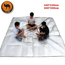 240*240 см, 300*300 см двухсторонняя алюминиевая пленка Влагонепроницаемая прокладка, подушка из алюминиевой фольги, палатка для кемпинга