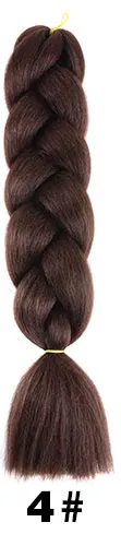 Qp волосы синтетические волосы для наращивания Омбре плетение волос одна штука 100 г/упак. 24 дюйма афро объемные волосы огромные косы с крючком - Цвет: T4/27/30