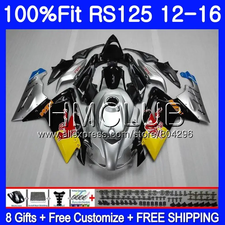 

Injection For Aprilia RS-125 RS125 12 13 14 15 16 120HM13 RS125R RS4 RSV125 Yellow red RS 125 2012 2013 2014 2015 2016 Fairing
