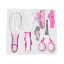 6Pcs Newborn Baby Healthcare Kits Set Babies Nail Hair Manicure Brush Kids Grooming Kit Accesorries