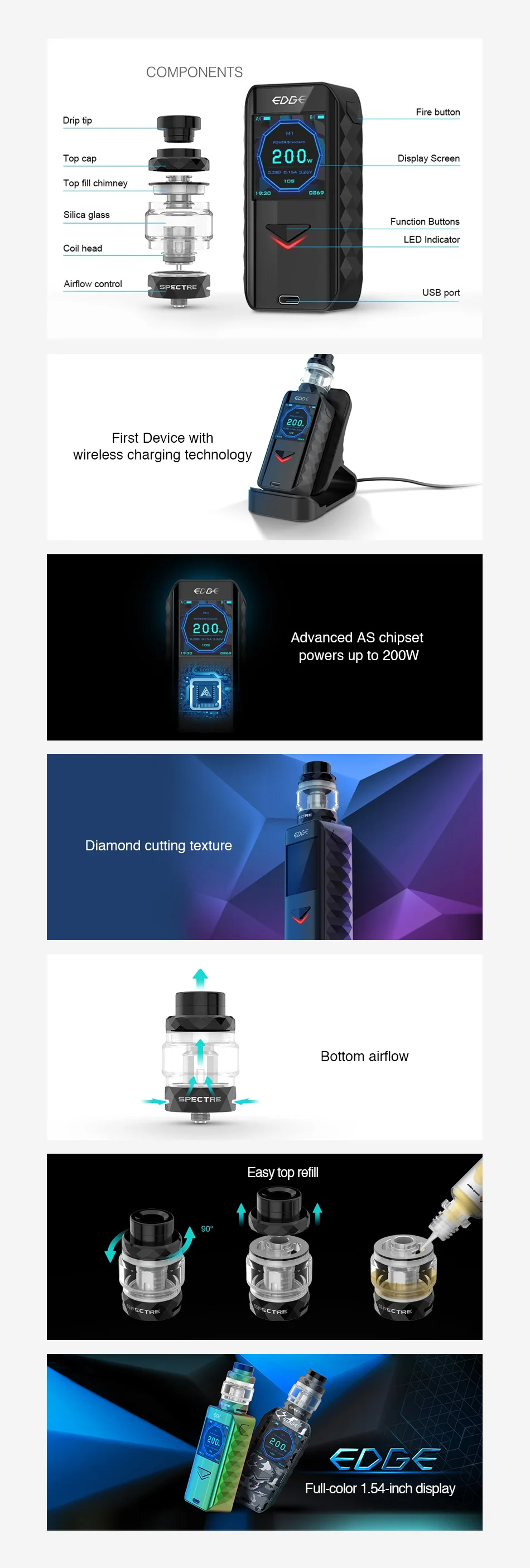 Digiflavor Edge 200W TC Kit with Spectre