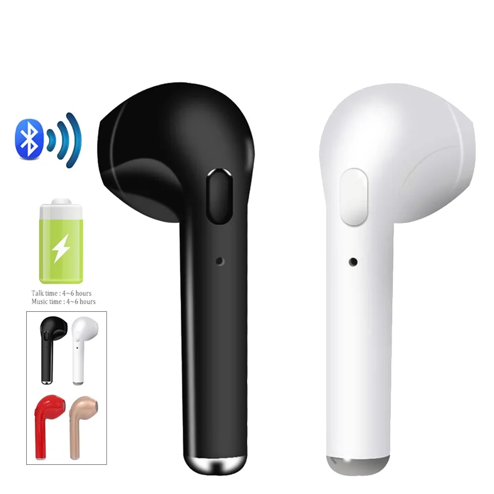 

i7 Wireless Bluetooth 5.0 Earphones Earbuds Universal mini Headset With Mic For iPhone Samsung Xiaomi Huawei LG