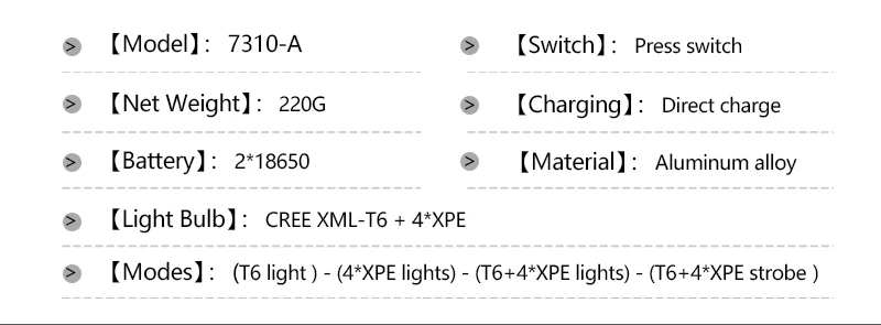 Pocketman Высокая мощность 5 светодио дный фары XML T6 + 4 * XPE flashlightlamp лагерь Поход аварийного свет Рыбалка открытый оборудования