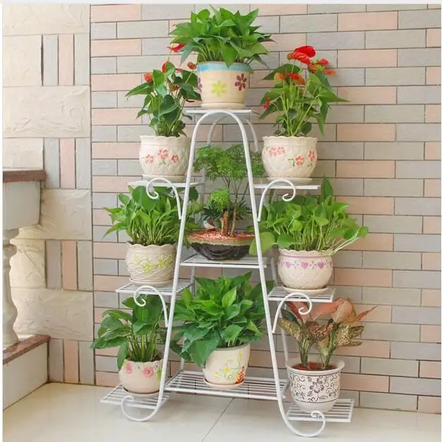 

120cm big size european balcony indoor flower pot holder garden flower stand iron flower pergolas white black and copper color