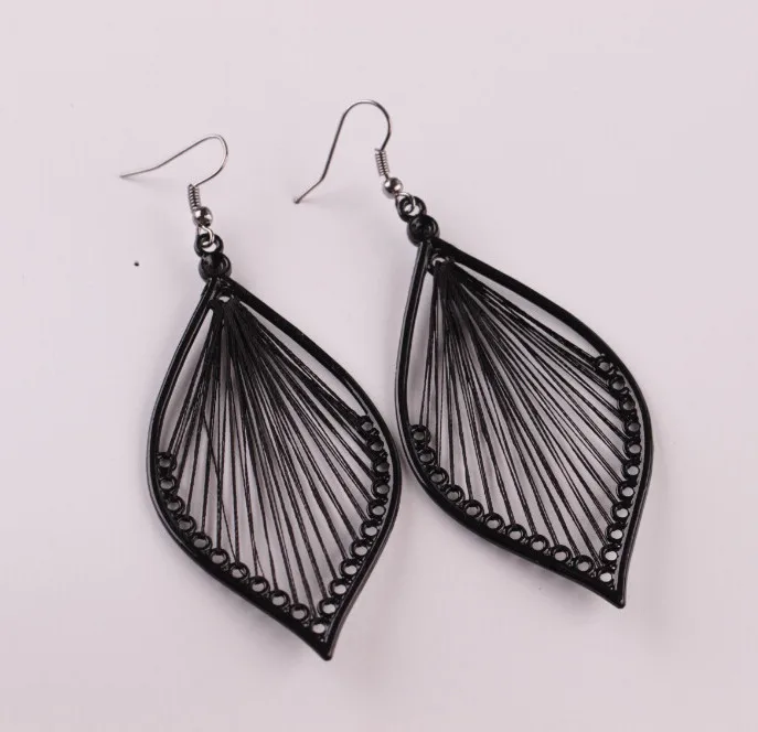 

1Pair Fashion Women Alloy Leaf Stud Dangle Earings Eardrop Jewelry New F620