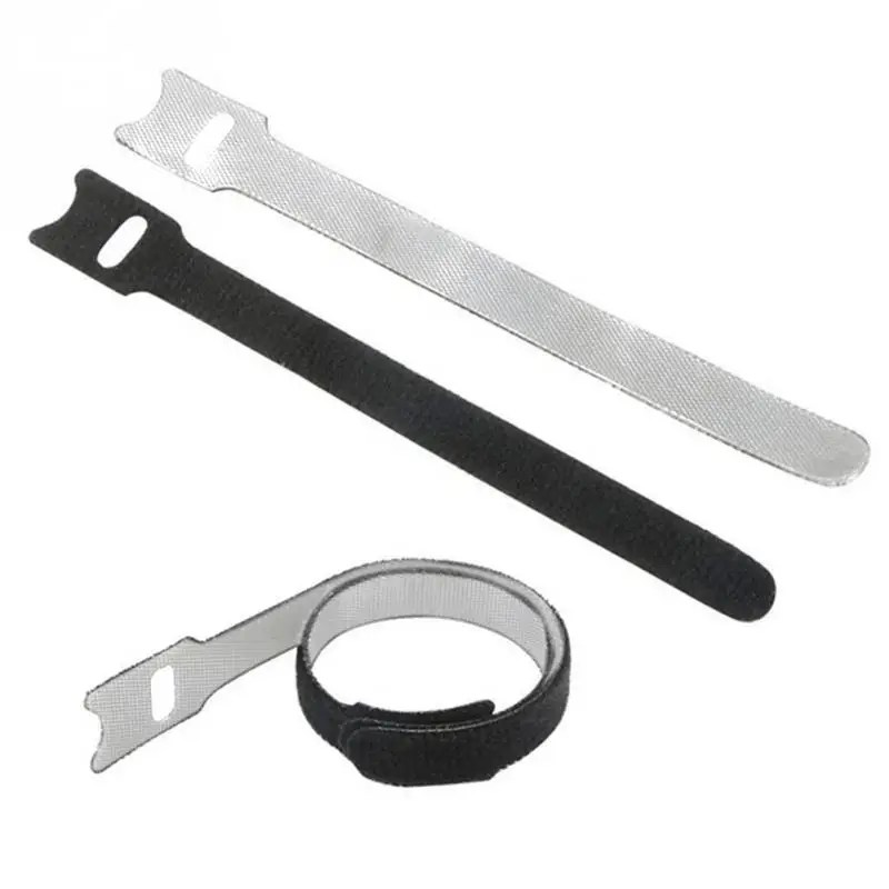 

With Mesh Hole Cable Organizer Hook Ring Adhesive Belt 150* 20mm,30pcs Can Be Reused Nylon Strap Hook and Loop Rope Strap
