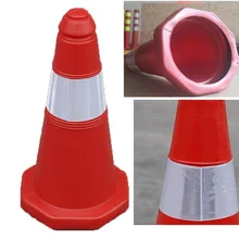 50 см Высота светоотражающие конусы Предупреждение светоотражающий пластиковый дорожный конус