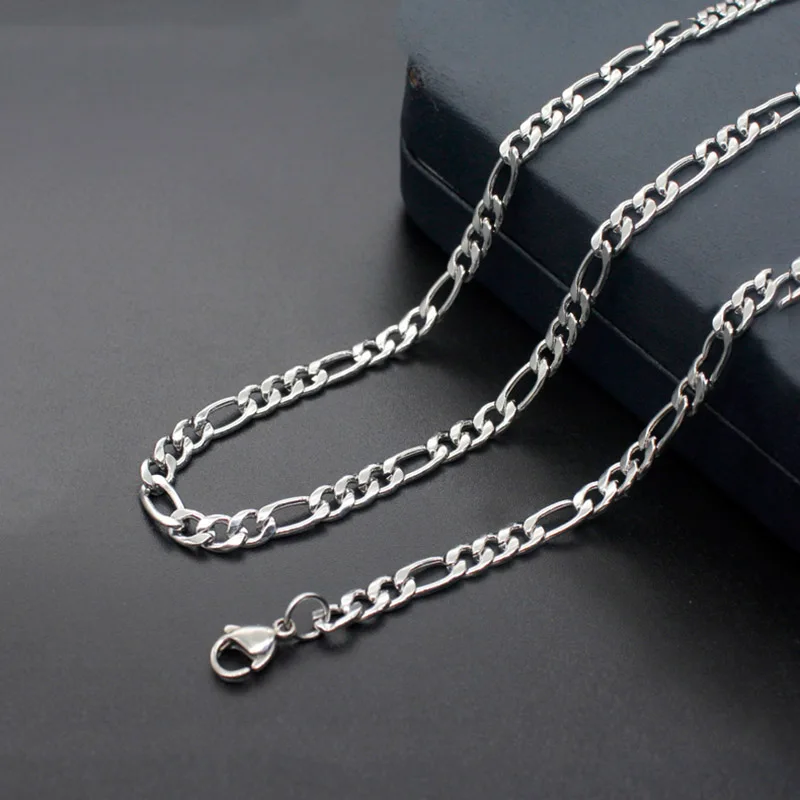 3mm 5mm 7mm 316l Silver Color Stainless Steel Nk Figaro Chain Necklace Length 50cm 55cm 60cm Fashion Cool Party Jewelry For Men Chain Necklaces Aliexpress 3mm 5mm 7mm 316l Silver Color Stainless Steel Nk Figaro Chain Necklace Length 50cm 55cm 60cm Fashion Cool Party Jewelry For Men Chain Necklaces Aliexpress