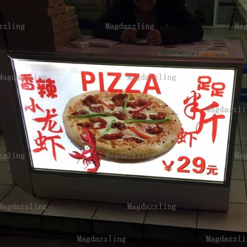

High Brightness Snap Frame LED Illuminated Menu Boards A1 Size for Restaurant/Pizza Shop/Takeaways/Fast Food Store
