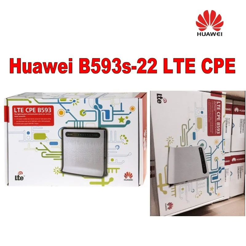 Huawei 150 Мбит/с B593s-22 LTE 4 г CAT 4 Wi-Fi роутера+ пара B593 внешнюю антенну