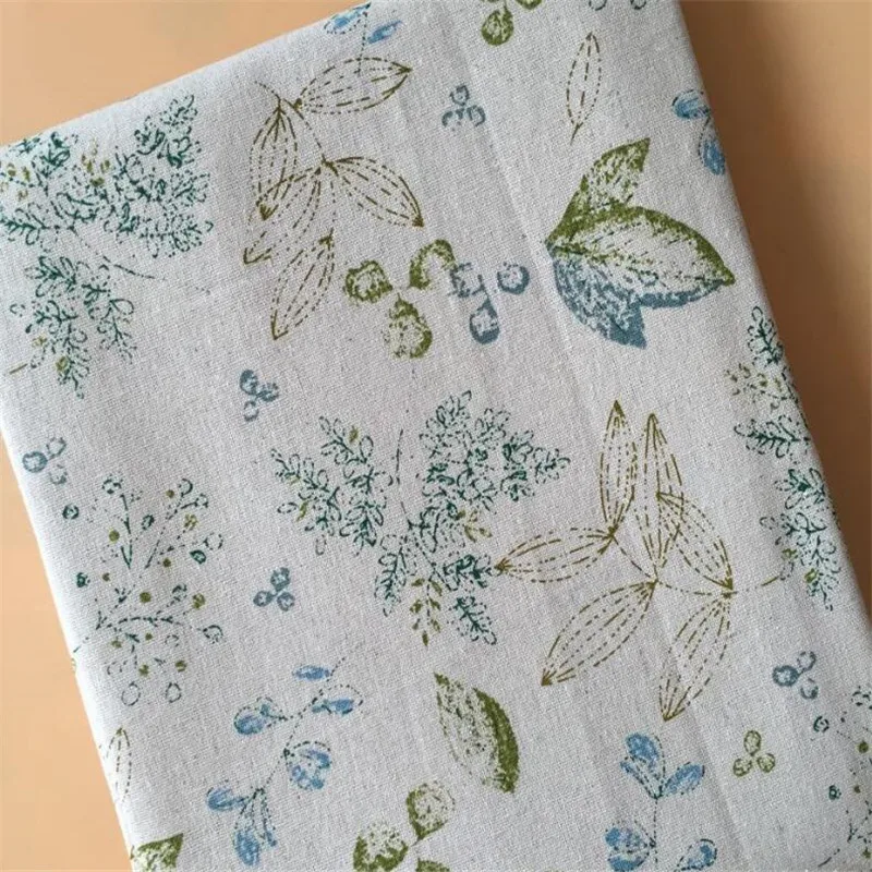 

Printed Cotton Linen Fabric DIY Patchwork Sewing Canvas Fabric Floral Printed Linen Fabric For Textile Pillowcase Tablecover