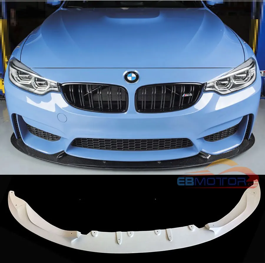 UNPAINTED 3D Style Front Lip Spoiler For BMW F80 M3 F82 F83 M4 2014UP B379F | Автомобили и мотоциклы