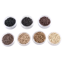 HARMONY 35 бутылок 35000 штук 2,5 мм x 1,5 мм x 1,6 мм медные нано-бисер кольца для наращивания волос с 7 различными цветами на выбор