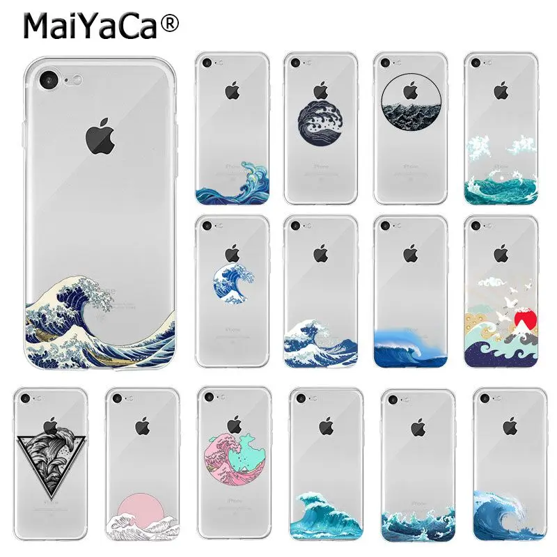 

MaiYaCa Sea Ocean Wave Customer High Quality Phone Case for iPhone X XS MAX 6 6S 7 7plus 8 8Plus 5 5S XR
