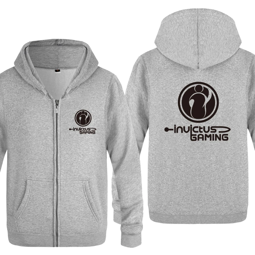  Dota Dota2 Game Sweatshirts Men 2018 Mens Zipper Hooded Fleece Hoodies Cardigans