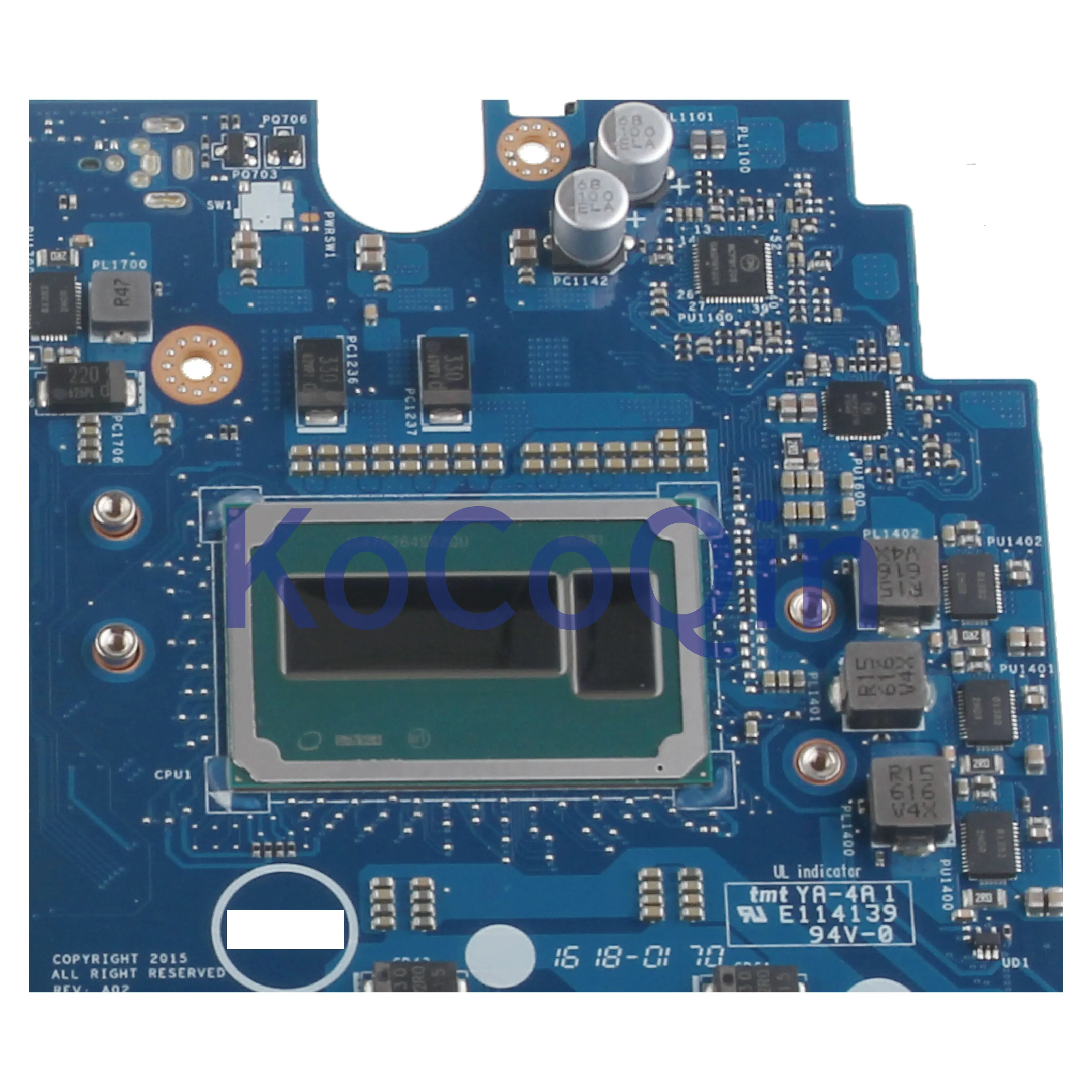 remarkable KoCoQin Laptop motherboard For DELL Precision 7710 SR2QV E3-1575M Mainboard AAPB0 LA-C551P CN-02Y51