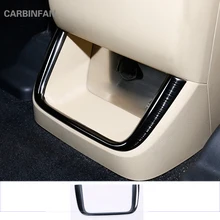 Автомобильный Стайлинг из нержавеющей стали заднее сиденье вентиляционное отверстие выход крышка отделка для Toyota Highlander автомобильные наклейки C707